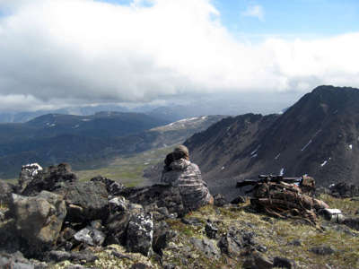 Scott spotting for dall sheep
