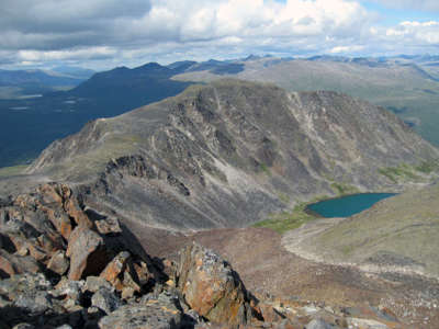 Beautiful high mountain lake