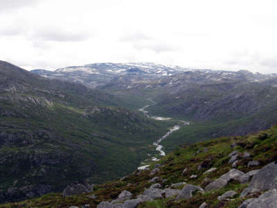High mountain view