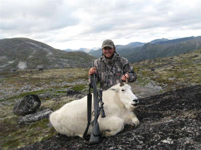 Scott with his mountain goat