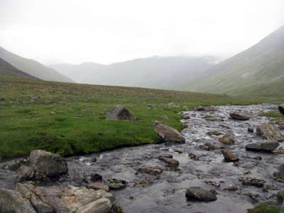 Foggy Tatshenshini creek