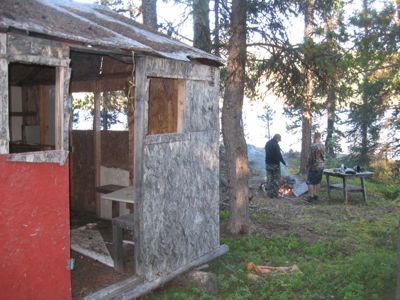 Abandoned shack on Thutade Island