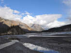 Sunny gravel bar on the Racing River, BC