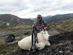 Scott Weir with his BC mountain goat