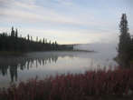 Fog on Black Lake, BC.