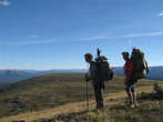 David Egli and Tim Derksen above Thutade Lake